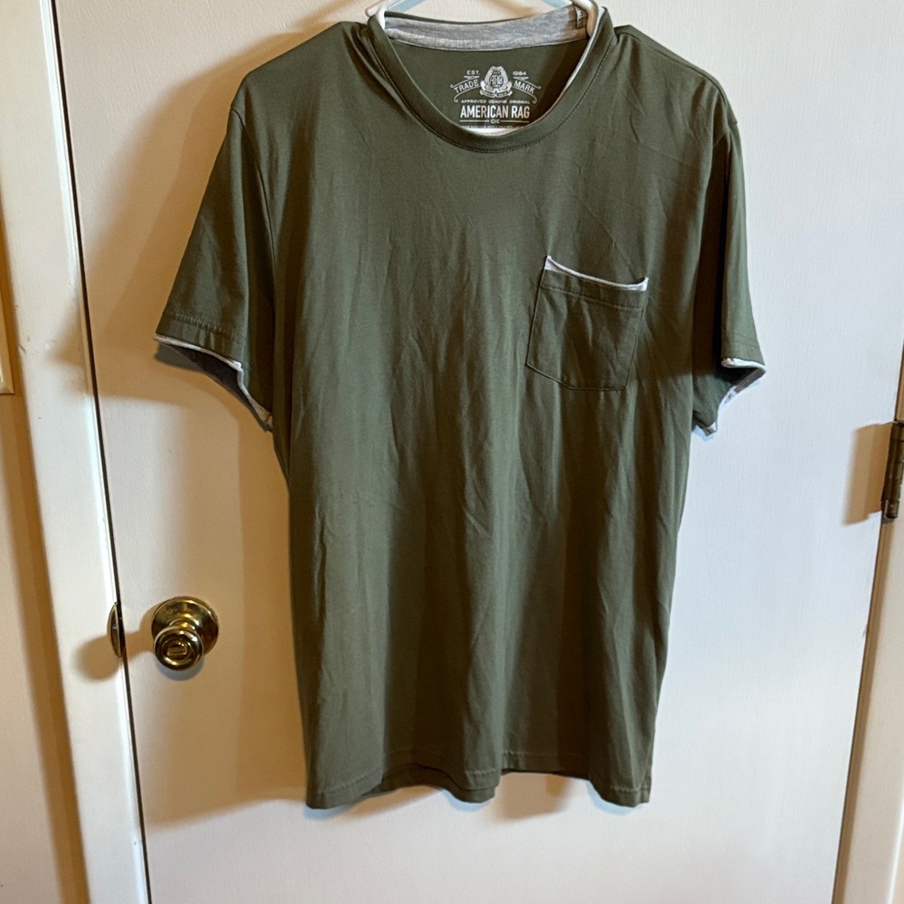 American Rag Men's Olive Short Sleeve Teeβ